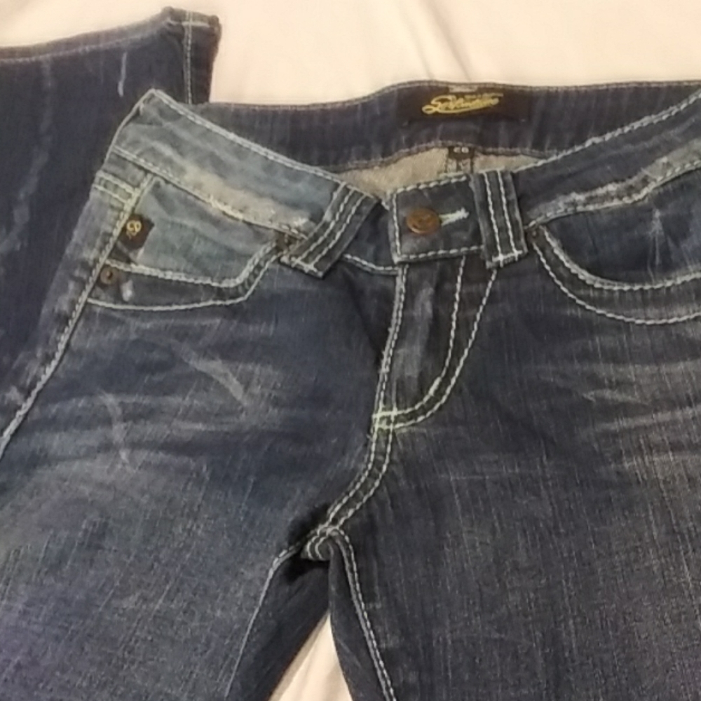 Serfontaine bleached out jeans